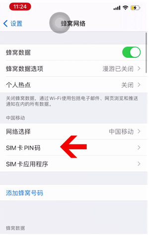 彭阳苹果14维修网分享如何给iPhone14的SIM卡设置密码 