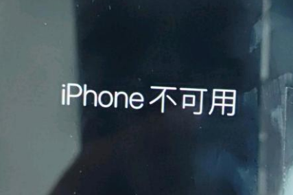 彭阳苹果服务网点分享锁屏界面显示“iPhone 不可用”如何解决 